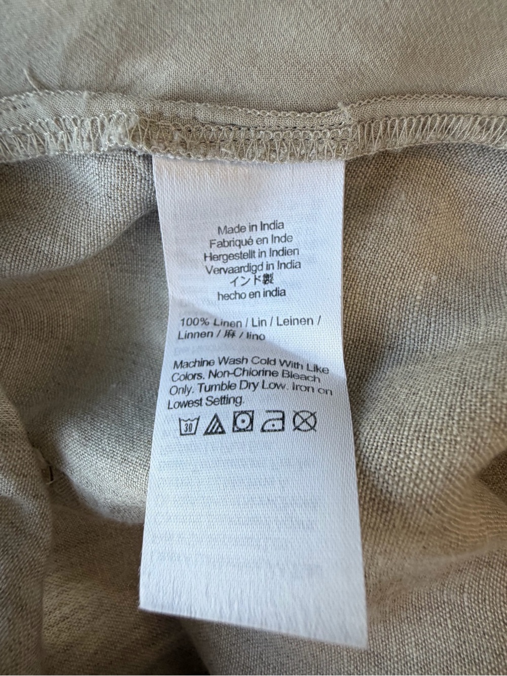 J.Crew Soleil Pant in Linen Flax Size M Pull-On Wide Leg Pants - Picture 12 of 12